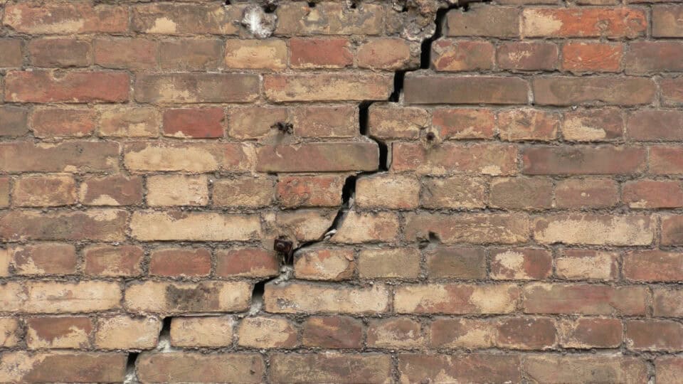 Cracked Brick Wall